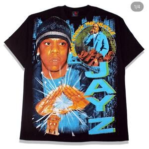MENS JAY-Z RAP TEE BOOTLEG ALL OVER PRINT AOP SIZE XL BRAND NEW